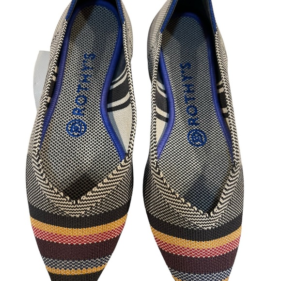 Rothy Inverse Stripe Size 6.5 in excellent condition. - Picture 3 of 8
